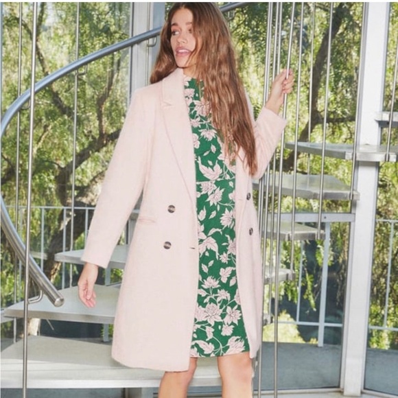 LULU’S dress Pink green floral sleeveless Spring botanical small NEW lined - Picture 8 of 8